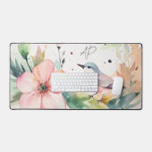 Aangepaste Vogel Waterverf Bureaumat (Keyboard & Muis)