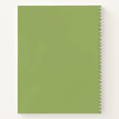 Aangepaste vogelaanflenmaand mei Hawthorn Notitieboek (Achterkant)