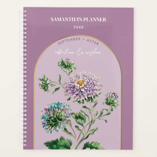 Aangepaste vogelmaand september pleister planner (Voorkant)