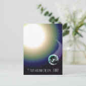 Aangepaste vogelreizen rond de zon briefkaart (Staand voorkant)