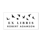 Aangepaste vogels persoonlijke bibliotheek ex libr 	rubberstempel (Afrduk)