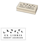 Aangepaste vogels persoonlijke bibliotheek ex libr 	rubberstempel (Gestempeld)