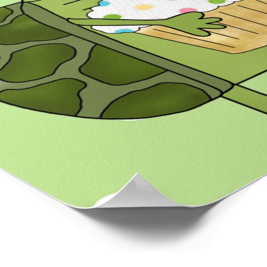 Aangepaste vogelschildpad poster (Hoek)