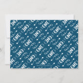 Aangepaste Volledige Foto Eerste Verjaardag Uitnod Kaart (Achterkant)