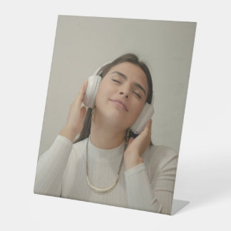 Aangepaste volledige foto modern   reclamebord met voetstuk