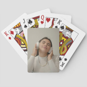 Aangepaste volledige foto moderne pokerkaarten