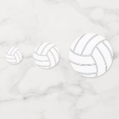 Aangepaste Volleybal Feest Tafel Confetti (Achterkanten)
