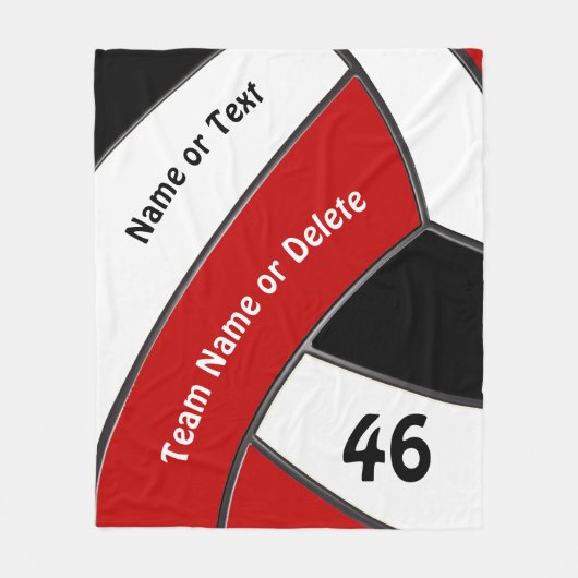Aangepaste volleybalknijptens fleece deken (Voorkant)