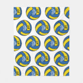 Aangepaste volleybalspeler Naam Team Jaar Fleece Deken (Voorkant)