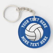 Aangepaste volleybalspeler rond acryl sleutelhanger (Voorkant)