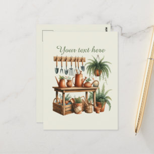 Aangepaste voor leuke tuinliefhebbers  briefkaart