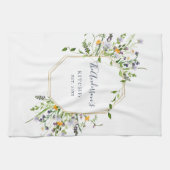 Aangepaste voorjaarsbloemen keukenhanddoek (Horizontaal)