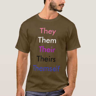 Aangepaste voornaamwoorden Genderfluid T-shirt