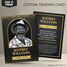 Aangepaste voorouder trading Kaart, familie erfgoe Contactkaartje