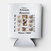 Aangepaste Vriendenreünie 11 Foto-collage Blikjeskoeler (Voorkant)