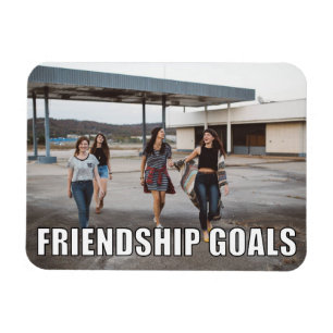 Aangepaste vriendschapsfoto Funny Friendship Goals Magneet