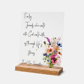 Aangepaste vriendschapsnotitie acryl bord (Hoek)