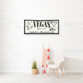 Aangepaste vrijgezellenfeest Las Vegas - Persoonli Spandoek (Insitu)
