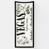 Aangepaste vrijgezellenfeest Las Vegas - Persoonli Spandoek (Verticaal)