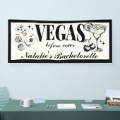 Aangepaste vrijgezellenfeest Las Vegas Persoonlijk Spandoek (Beurs)