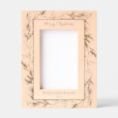 Aangepaste vrolijke Kerstmis Winter Botanical Gegraveerde Lijstjes (Voorkant)