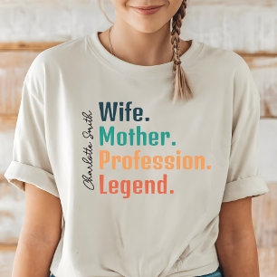 Aangepaste vrouw Shirt, Moederdag of verjaardagsca T-shirt