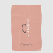 Aangepaste Vrouwen Hond Mama Golf Handdoek (Voorkant)