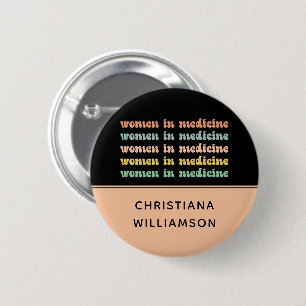 Aangepaste vrouwen in de geneesmiddelrecirculatie ronde button 5,7 cm