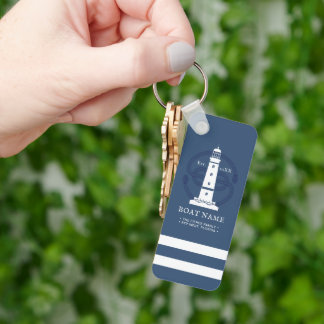 Aangepaste vuurtoren sleutelhanger