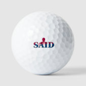 Aangepaste waarde Golfbal Golfballen (Voorkant)