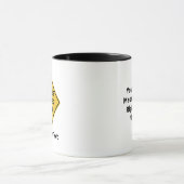 Aangepaste waarschuwing Diamond Sign Mok (Midden)