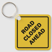 Aangepaste waarschuwing Diamond Sign Sleutelhanger (Voorkant)