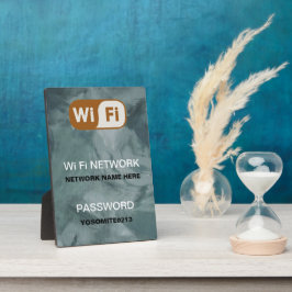 Aangepaste wachtwoord voor WiFi-netwerk - Info Blu Fotoplaat