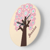 Aangepaste wandklok - Retrostructuurontwerp Grote Klok (Hoek)