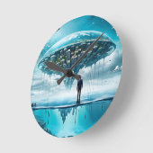 Aangepaste wandklok ronde klok (Hoek)