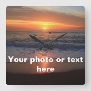 Aangepaste wandklok vierkante klok