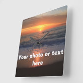 Aangepaste wandklok vierkante klok (Hoek)