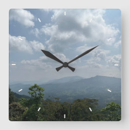 Aangepaste wandklok (voeg uw eigen foto en/of teks vierkante klok