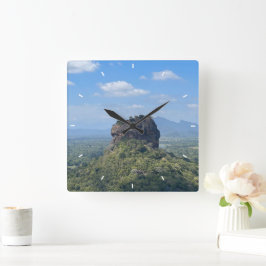 Aangepaste wandklok (voeg uw eigen foto en/of teks vierkante klok