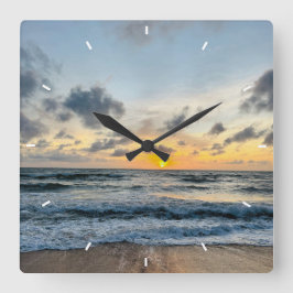 Aangepaste wandklok (voeg uw eigen foto en/of teks vierkante klok