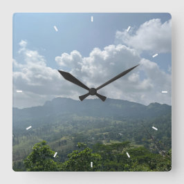 Aangepaste wandklok (voeg uw eigen foto en/of teks vierkante klok