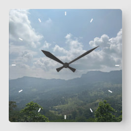 Aangepaste wandklok (voeg uw eigen foto en/of teks vierkante klok