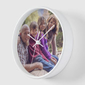 Aangepaste wandklok voor foto's (Hoek)