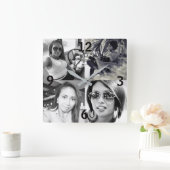 Aangepaste wandklok voor foto's vierkante klok (Huis)