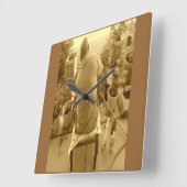 Aangepaste wandklok voor 'Mijn ruimte' Vierkante Klok (Hoek)