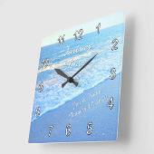 Aangepaste wandklokken voor bruiloft vierkante klok (Hoek)