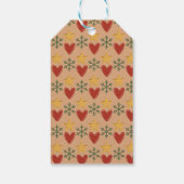 Aangepaste warme Kerstmis in ASL Cadeaulabel (Achterkant)