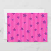 Aangepaste, warme roze en paarse platte briefkaart (Achterkant)