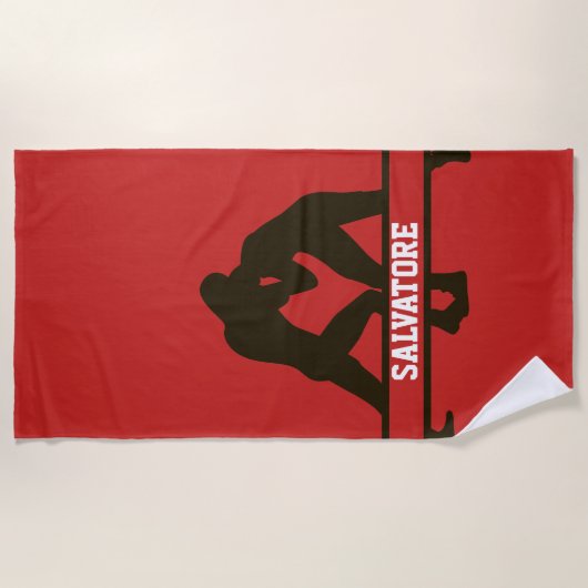 Aangepaste washanddoek strandlaken (Voorkant)