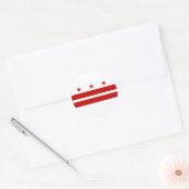 aangepaste Washington DC Ronde Sticker (Envelop)